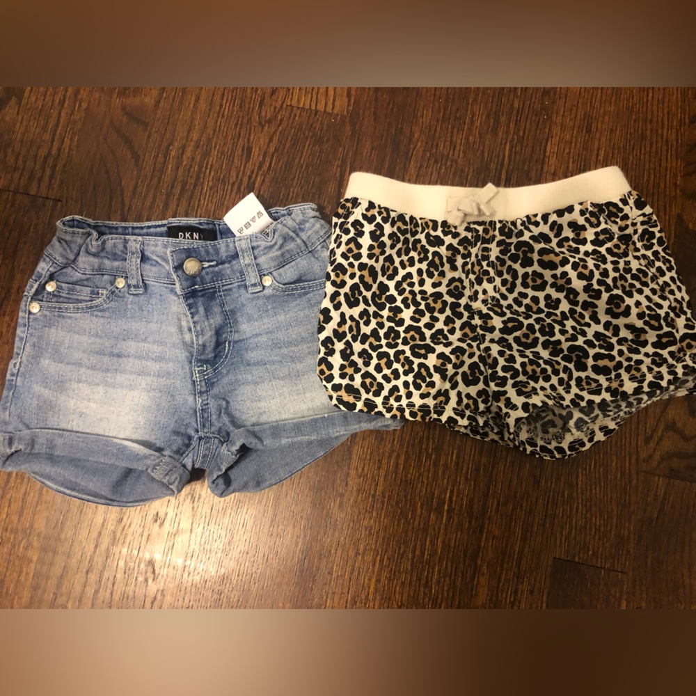 Two pairs of girls shorts size 4